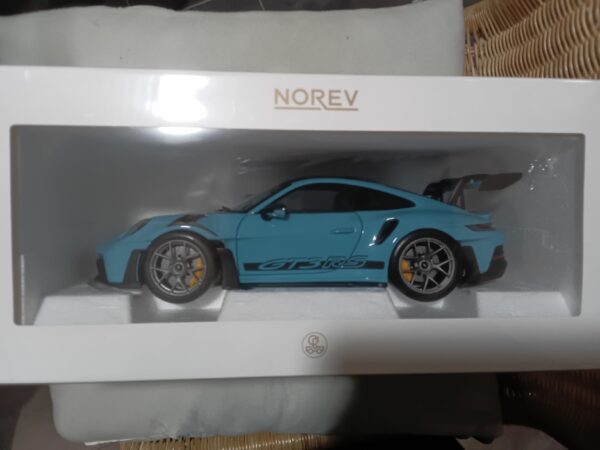 Porsche 911 GT3 RS w/Weissach Pack 2022 Bleu clair 1/18