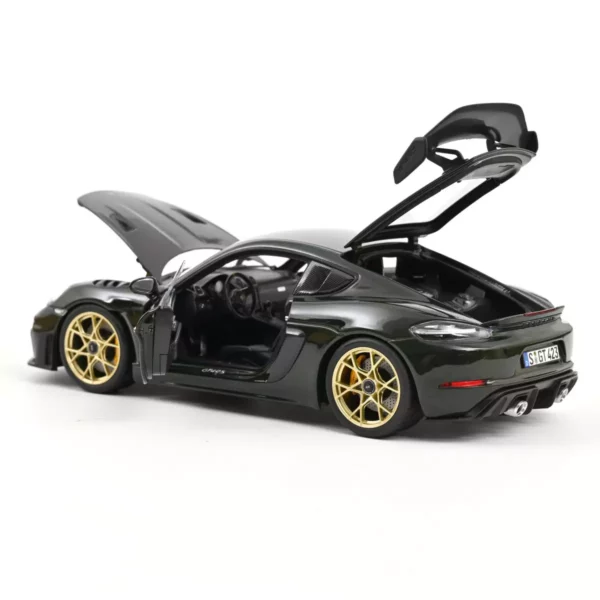 Porsche Cayman GT4 RS avec pack Weissach 2023 Brewster Green 1/18 – Image 9