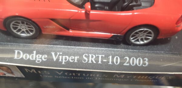 Dodge Viper SRT 10 2003 " Mes Voitures Mythiques Dominique Chapatte " 1/43 – Image 2