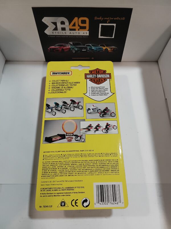Harley Davidson Electraglide Police Bleu Matchbox 1/32 – Image 2