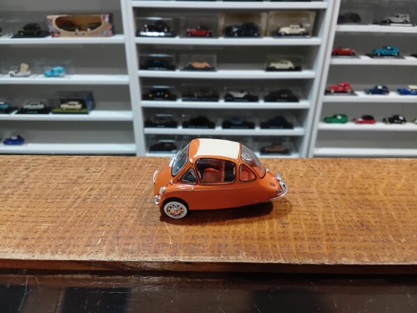 Micro Car Heinkel Kabine Orange 1956 1/43