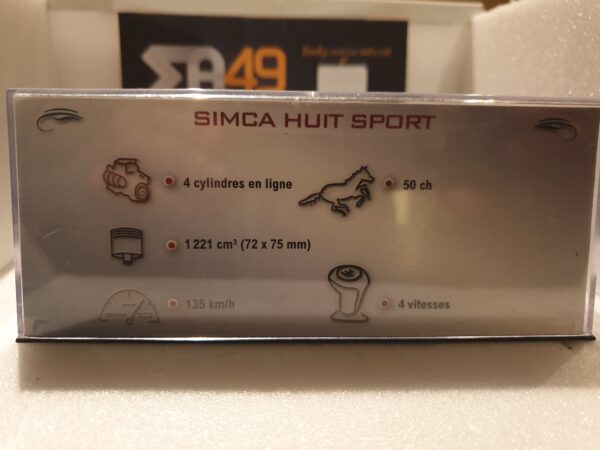 Simca Huit Noire 1/43 – Image 3