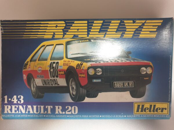 Maquette Renault 20 1er Paris Dakar 1982 1/43 Heller ( Frères Mareau )
