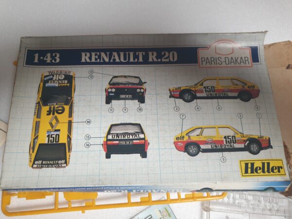 Maquette Renault 20 1er Paris Dakar 1982 1/43 Heller ( Frères Mareau ) – Image 7