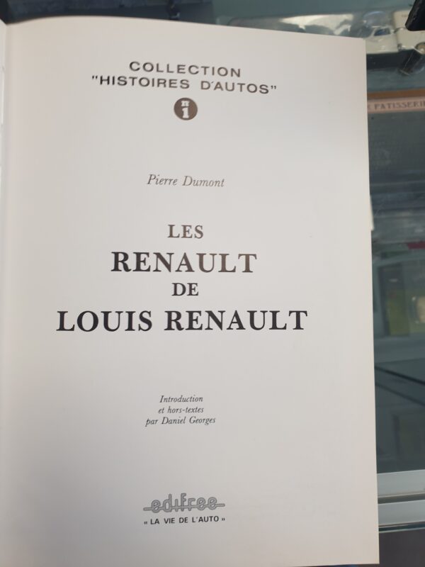 Livre Collection Histoire d'autos - Les Renault de Louis Renault N°1 P Dumont – Image 2
