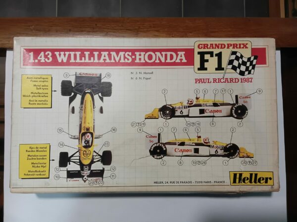 Maquette F1 Williams-Honda Heller 1/43 – Image 2