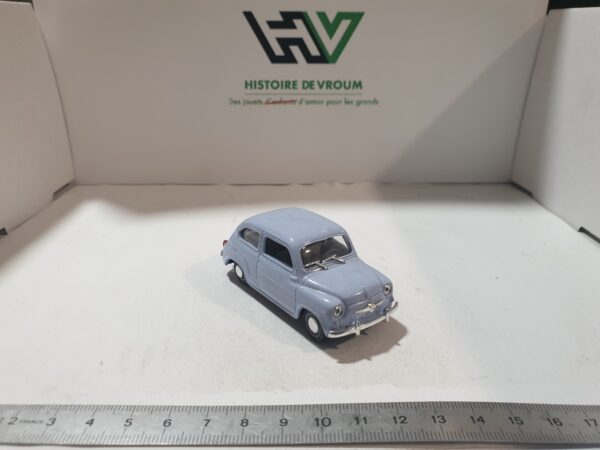 FIAT 600 D 1963 1/43 Bleue – Image 4