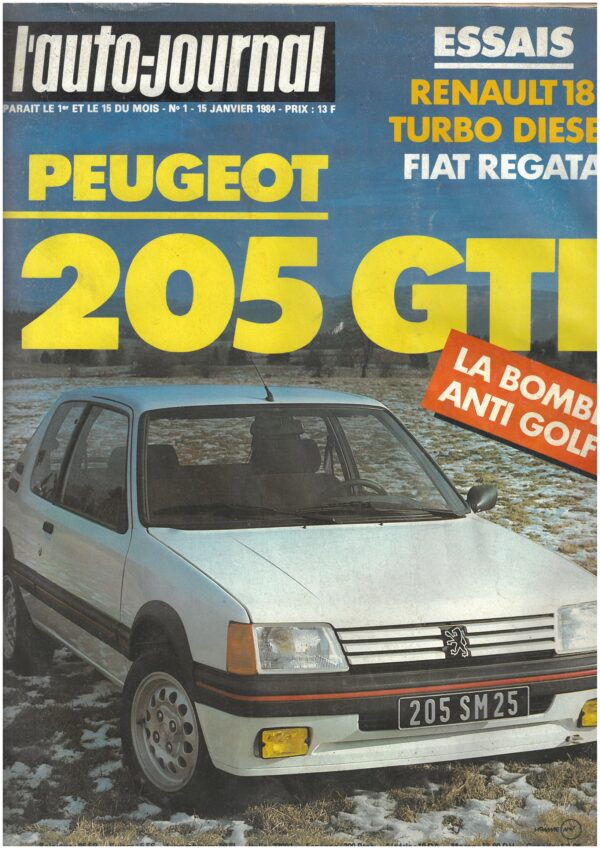 Magazine L'auto Journal Janvier 1984