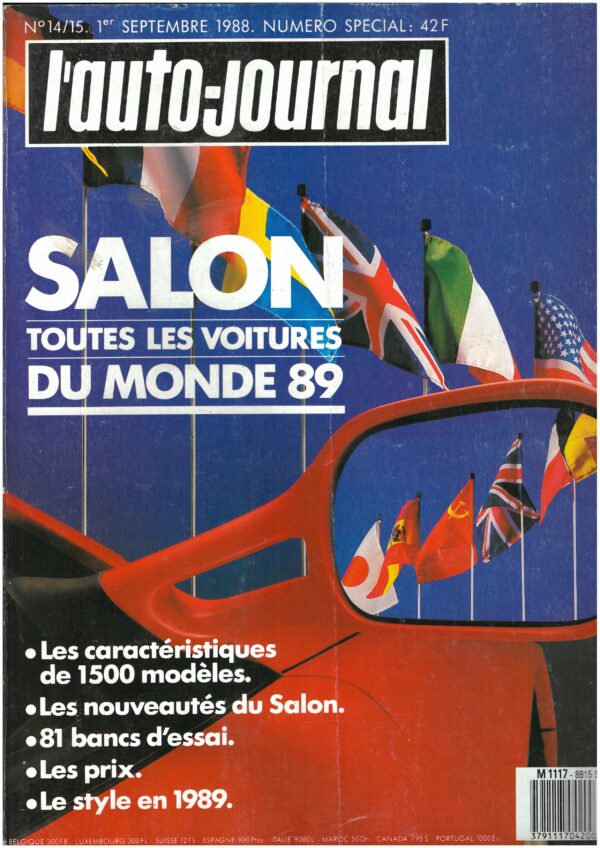 Magazine L'Auto Journal Toutes les voitures du Salon 89