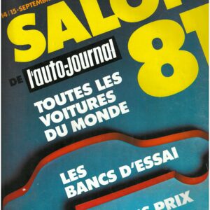 Magazine L'Auto Journal Toutes les voitures du Salon 81