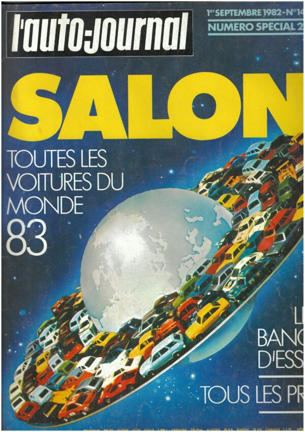 Magazine L'Auto Journal Salon Toutes les voitures du Monde 83