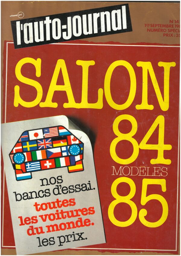 Magazine L'Auto Journal Salon 84 - 85