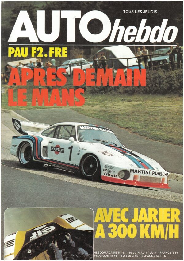 Auto Hebdo N°17 10/06/1976 24H du MANS INDY 500 GP Monaco