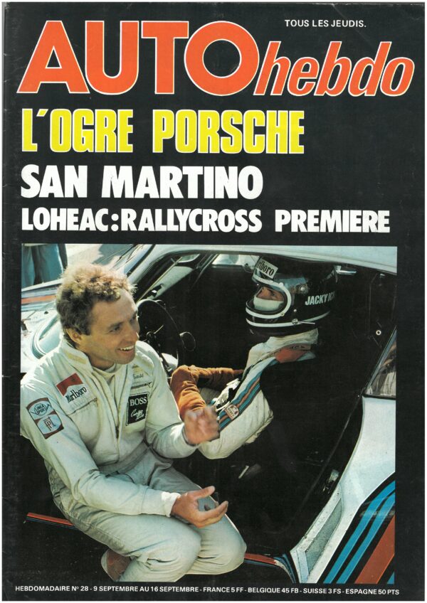 Auto hebdo N°28 1976 RALLYE 1000 LACS SAN MARTINO F1 ANDRUET DIJON GR5 GR6