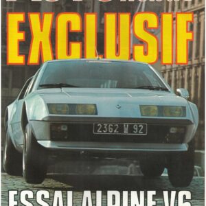 Auto hebdo N°34 21/10/1976 ESSAI ALPINE V6