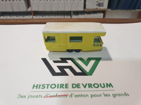 Caravane jaune Matchbox Lesney Trailer Caravan n°23 1966