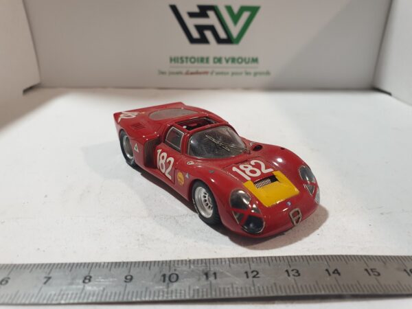 Alfa Roméo 33.2 N°182 6th T.FLORIO 1968 G.BAGHETTI-G.BISCALDI 1/43 Best Model – Image 5