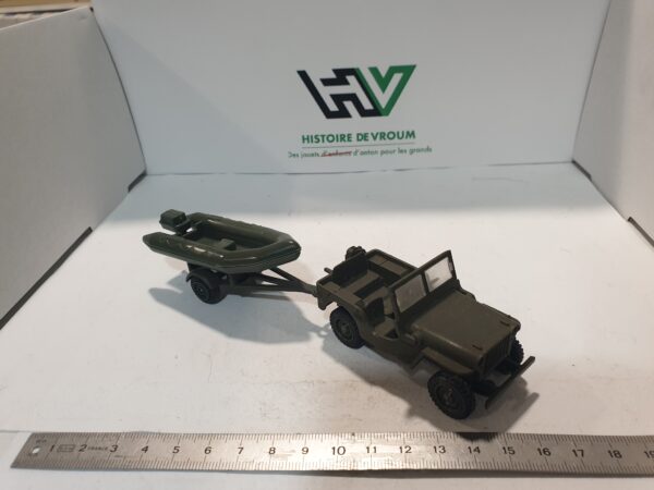 Jeep militaire avec remorque zodiac Solido 1/43 – Image 5
