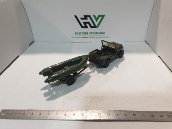 Jeep militaire avec remorque zodiac Solido 1/43 – Image 6