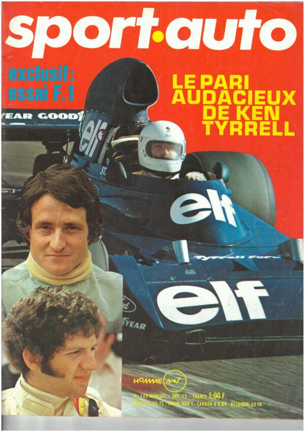 Sport Auto  N°143 - 1973 Pescarolo Depailler Stewart Schekter Alfasud TI