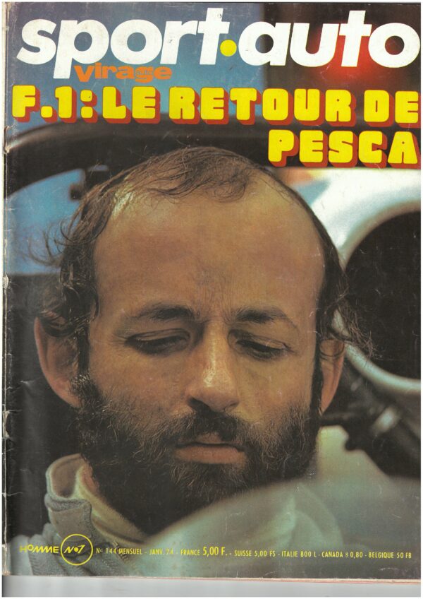 Sport Auto  N°144 JANVIER 1974 RALLYE WRC RAC CORSE ALPINE MASERATI BORA