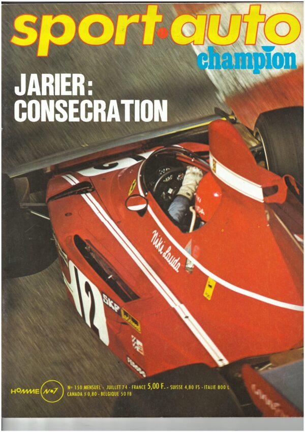 Sport Auto   N°150 24h du mans 1974 / F1 GP de Monaco / Lamborghini Urraco S