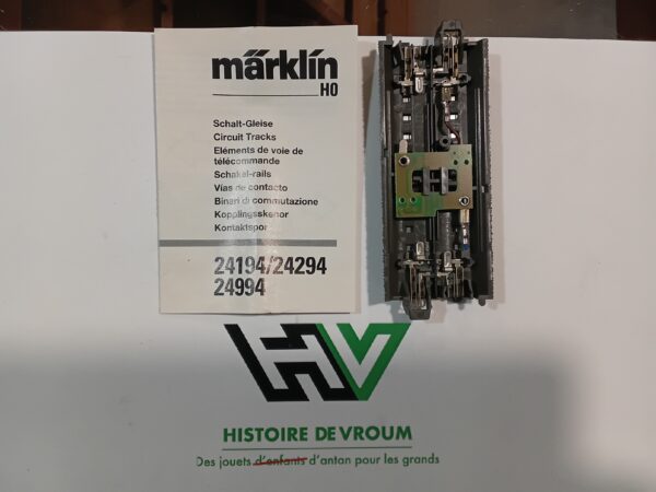 Voie de Télécommande Droite Marklin HO Ref 24994 – Image 3