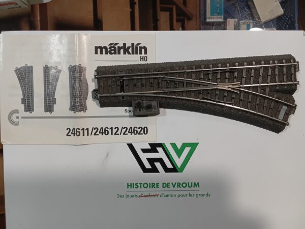 Rail aiguillage Märklin 24612 weiche rechts Echelle HO – Image 2