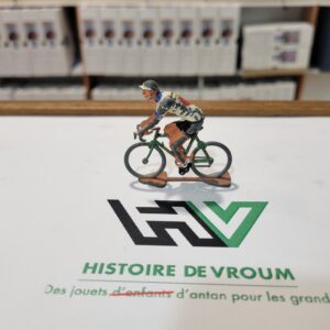 Coureur Cycliste en plomb peint ( état moyen )