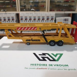 Remorque Portes Voitures 1/60 Majorette Jaune et Rouge