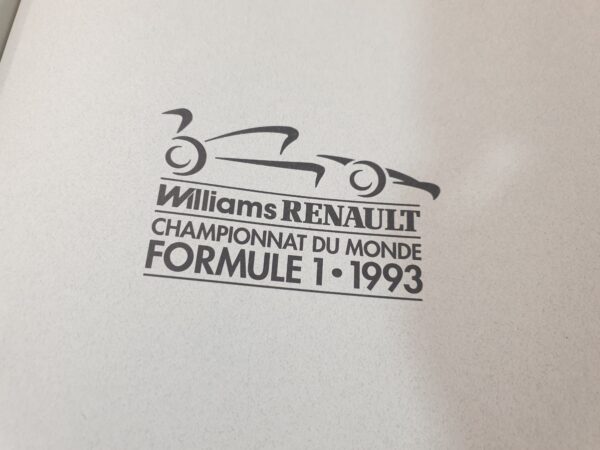 Livre Williams Renault Championnat du monde 1993 – Image 2