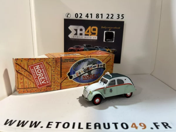 Citroen 2CV AZL Taxi 1957 Norev 1/43