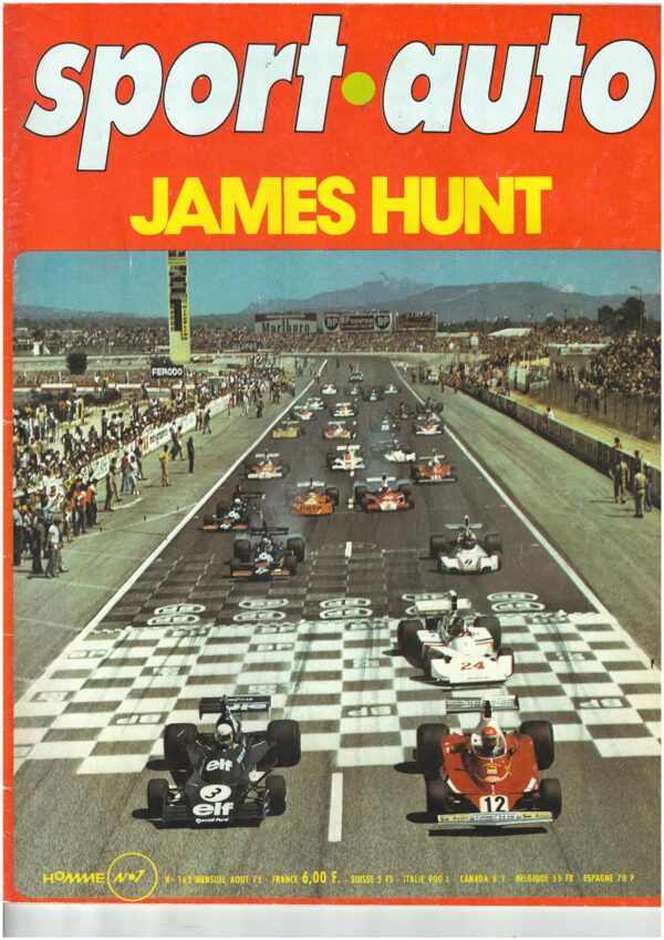 Sport Auto N°163 JAMES HUNT / BMW 320 / DEBIAS / ARNOUX / 24H D'ALBI