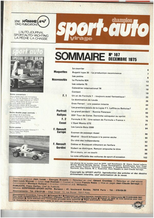 Sport Auto N°167 PORSCHE 924 / E. FERRARI / OPEL MANTA GTE / LANCIA BETA 2000 – Image 5