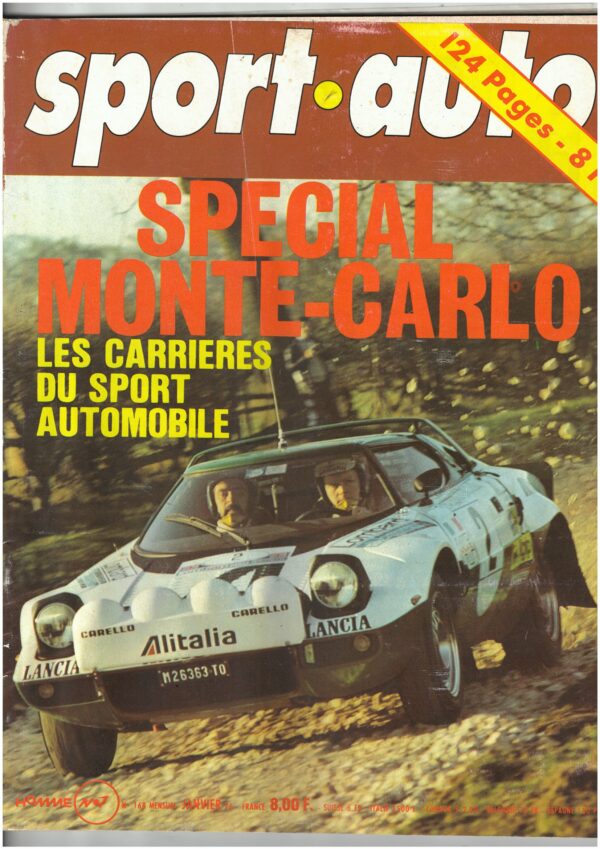 Sport Auto N°168 SPECIAL MONTE-CARLO 1976 / PORSCHE 924 / OPEL KADETT GTE