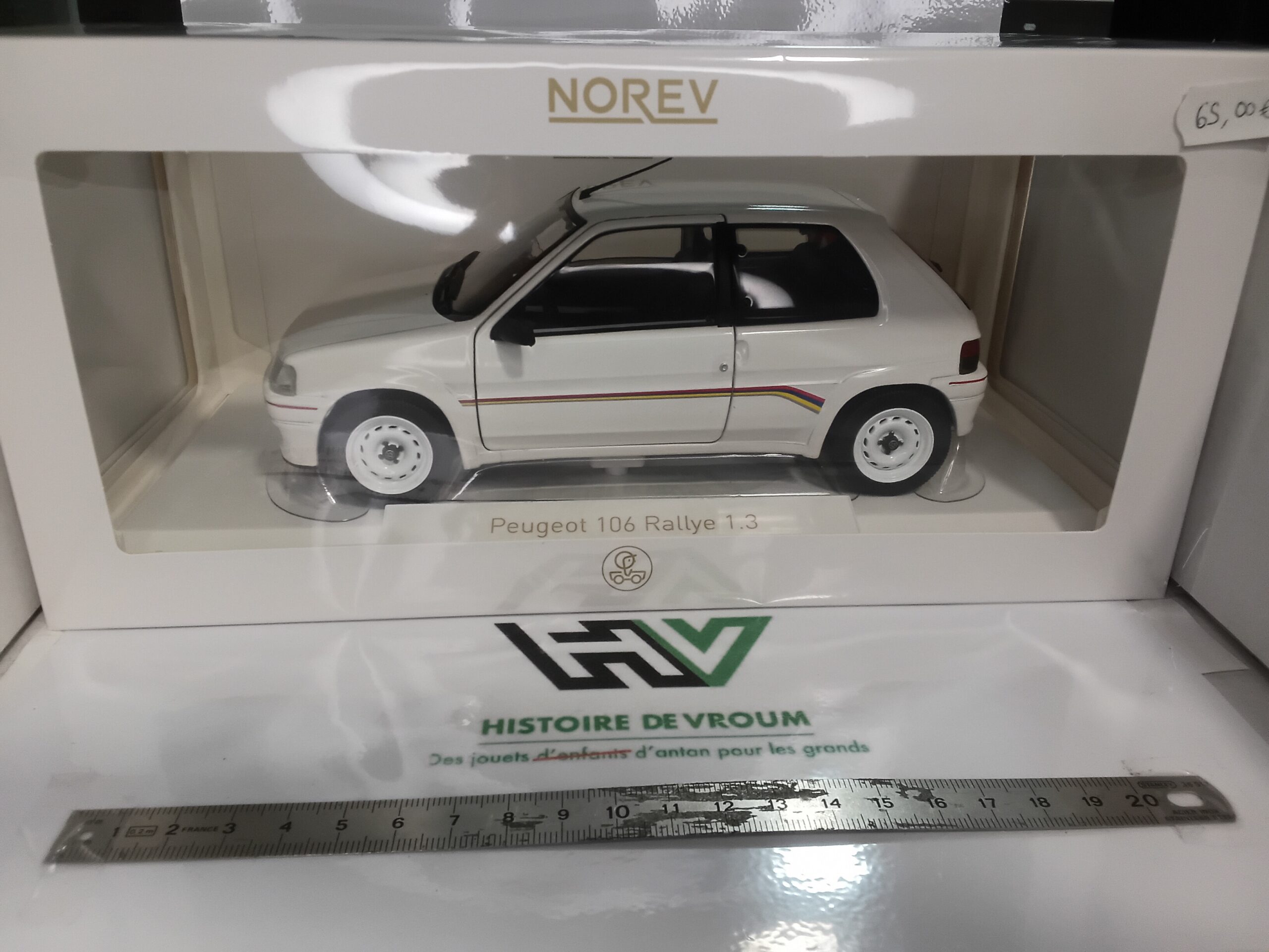 Voiture Miniature Norev 1/18 - Peugeot 106 Rallye 1.3 1993 - Réf. 184920