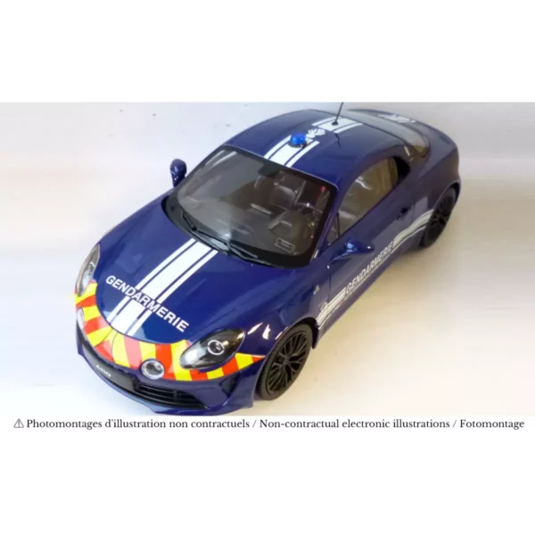 Alpine A110 S 2023 Gendarmerie 1/18 ( Précommande livrable Septembre 2025 )