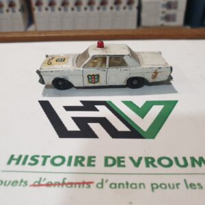 Miniature Vintage Matchbox Lesney - Voiture de Police Ford Galaxie N°55/59