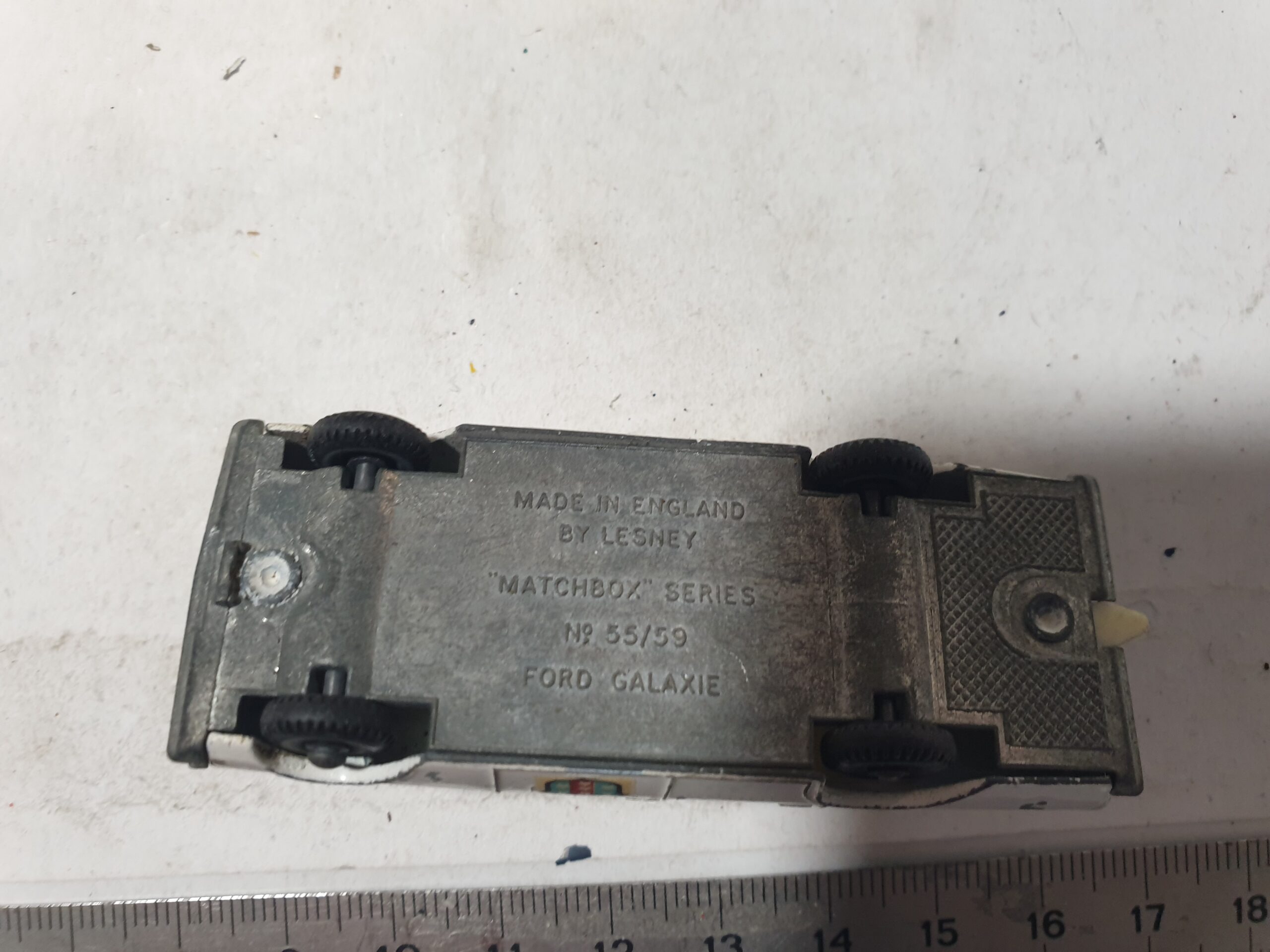 Miniature Vintage Matchbox Lesney - Voiture de Police Ford Galaxie N°55/59 – Image 8