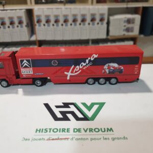 Camion Miniature Majorette Transporteur Citroën Sport Xsara WRC - Excellent État 1/87