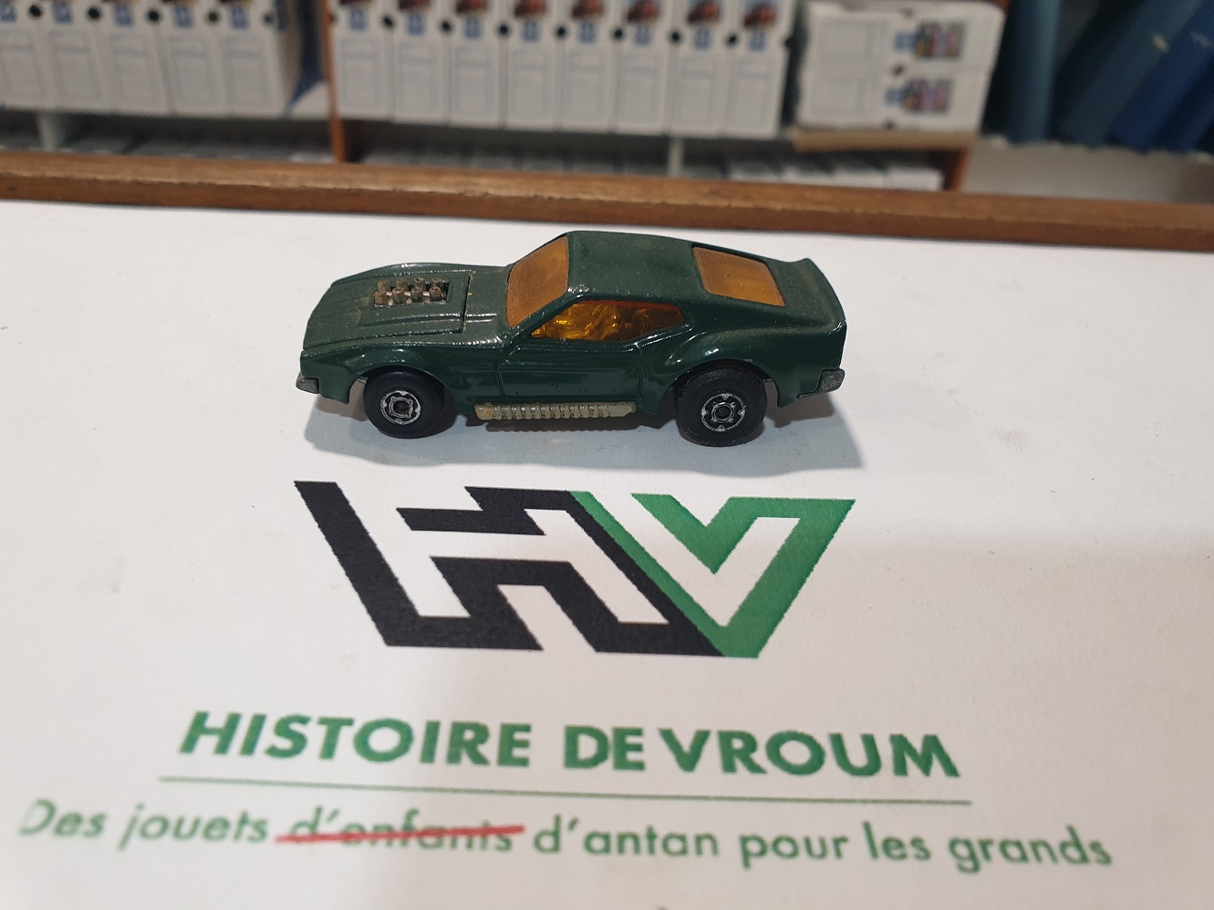 Rare Matchbox Superfast n°1 - Ford Mustang Mach 1 Fastback Verte - Très Bon État Collection