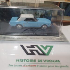 Miniature Ford Mustang Convertible 1/43 - James Bond 007 Opération Tonnerre - État Neuf + Livret