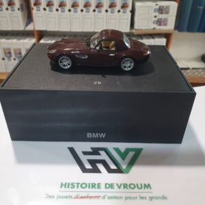Miniature Collector RARE BMW Z8 Hard-Top Bordeaux Métallisé 1/43 - Édition Concessionnaire (Boîte BMW) - État Neuf