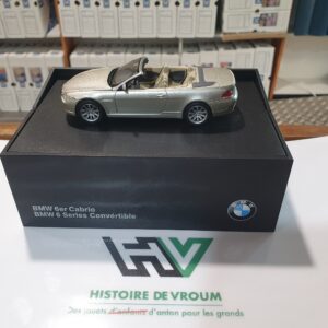 Magnifique Miniature BMW Série 6 Cabriolet (E64) 1/43 - Edition Concessionnaire (Dealer Edition) avec Boîte d'Origine