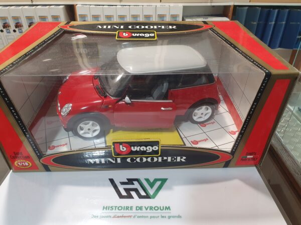 Miniature 1/18 – Mini Cooper (Modèle Classic ou 2000/2001) – Bburago – Neuve en Boîte