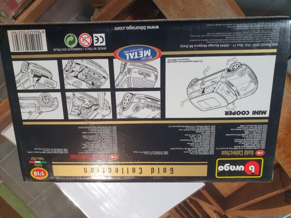 Miniature 1/18 – Mini Cooper (Modèle Classic ou 2000/2001) – Bburago – Neuve en Boîte – Image 6