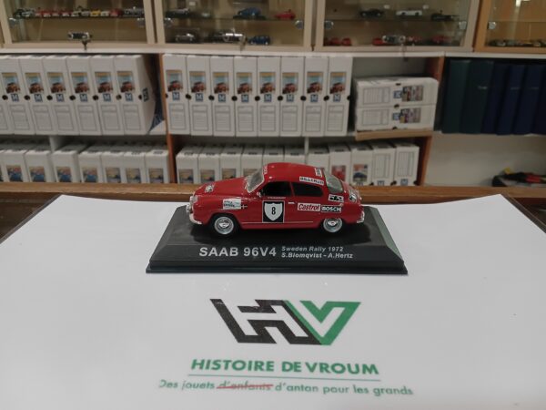 Miniature Rallye SAAB 96 V4 Légendaire - Échelle 1/43