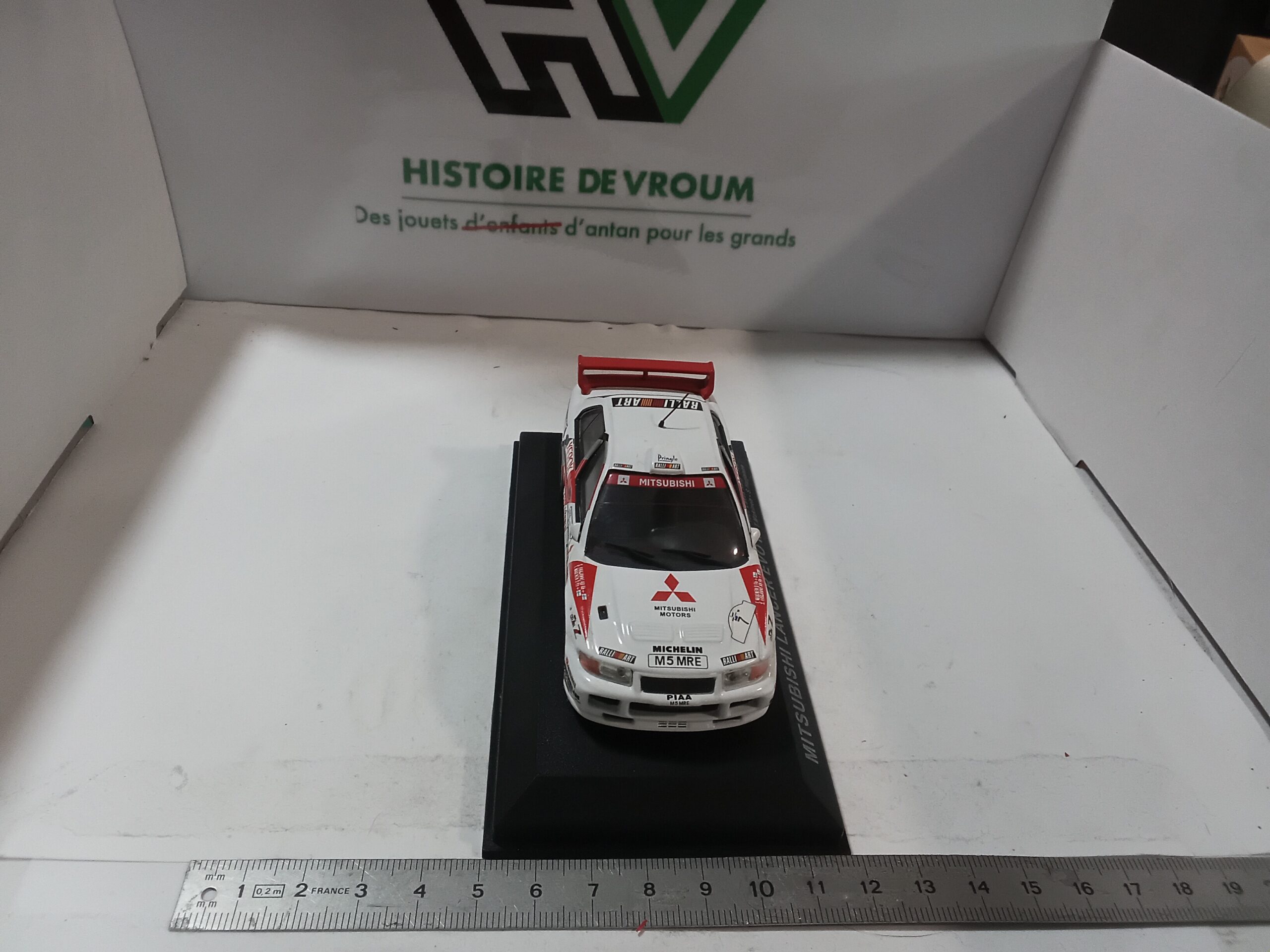 Miniature 1/43 - Mitsubishi Lancer Evo III #7 - Rallye 1000 Lakes 1996 (T. Mäkinen) - Altaya/IXO – Image 7