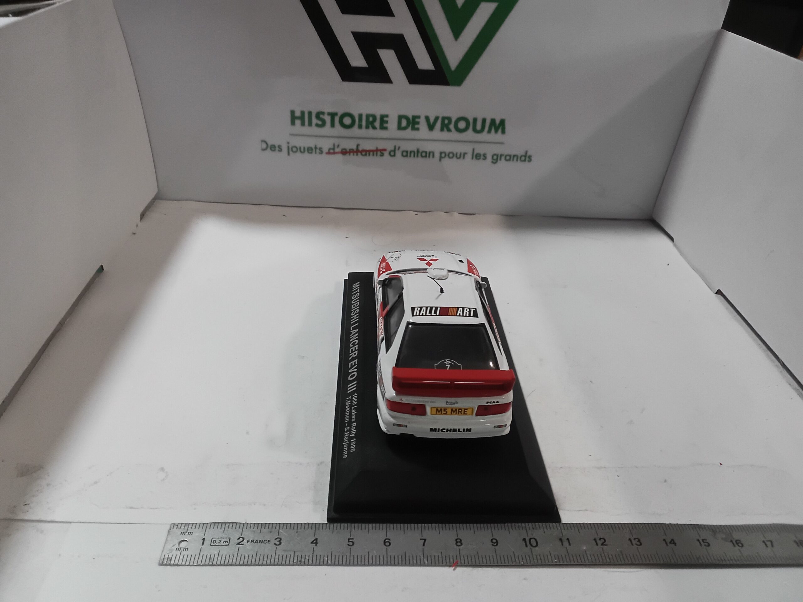 Miniature 1/43 - Mitsubishi Lancer Evo III #7 - Rallye 1000 Lakes 1996 (T. Mäkinen) - Altaya/IXO – Image 8