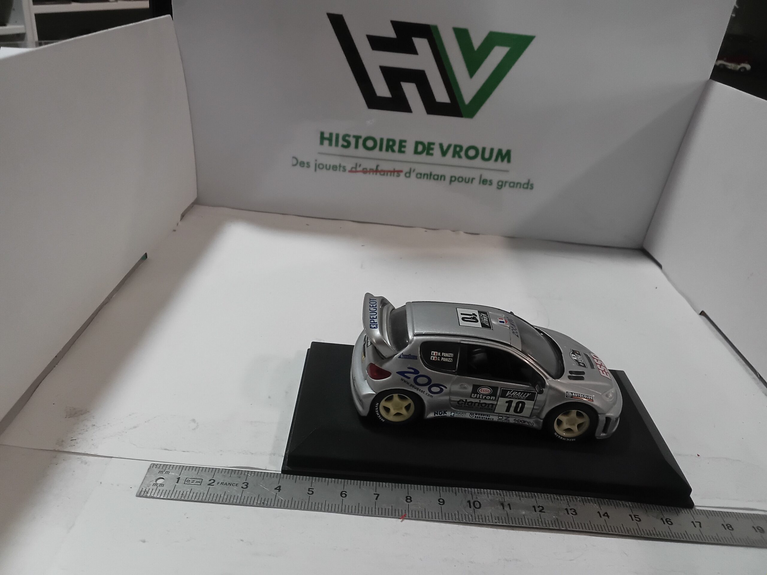 🇫🇷 Miniature Peugeot 206 WRC - Vainqueur Tour de Corse 2000 - G. Panizzi - Échelle 1/43 – Image 5